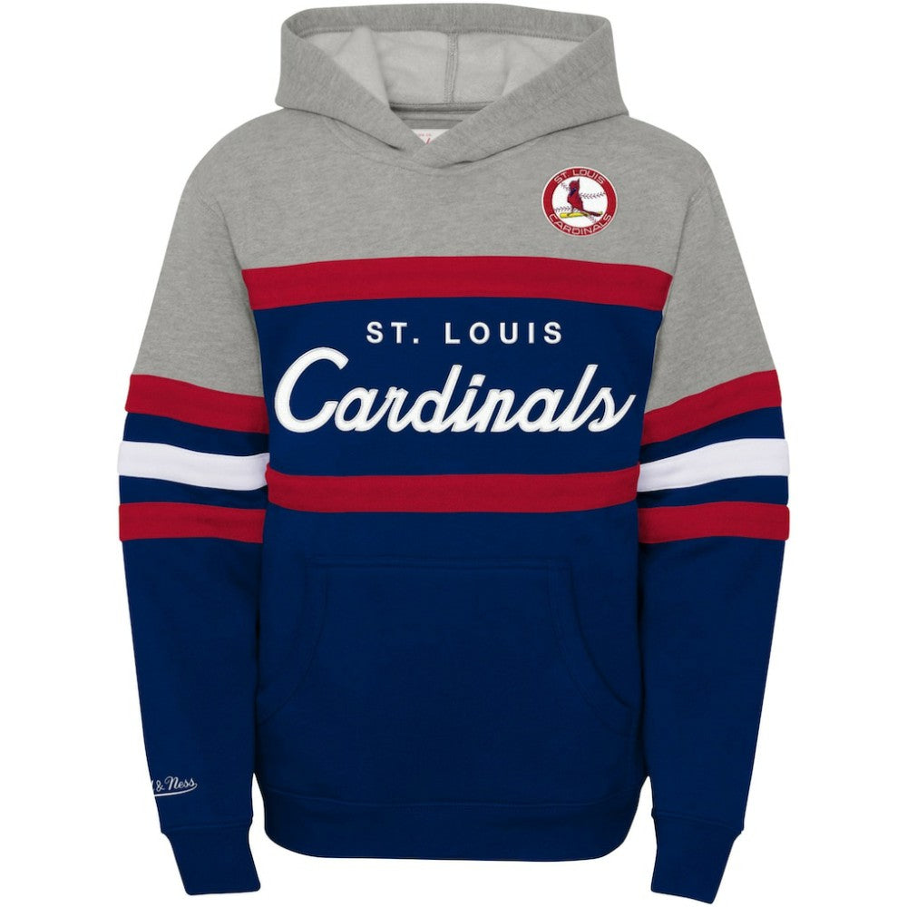 St. Louis Cardinals Mitchell & Ness Youth Cooperstown Collection Head Coach Pullover Hoodie - MLB