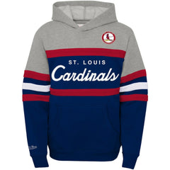 St. Louis Cardinals Mitchell & Ness Youth Cooperstown Collection Head Coach Pullover Hoodie - MLB