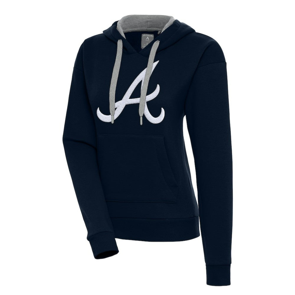 Atlanta Braves Antigua Women's Victory Pullover Hoodie - MLB