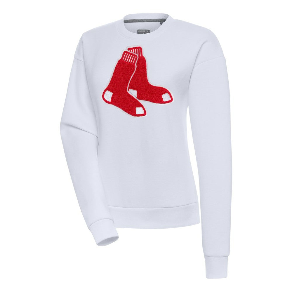 Boston Red Sox Antigua Women's Victory Chenille Pullover Sweatshirt - MLB