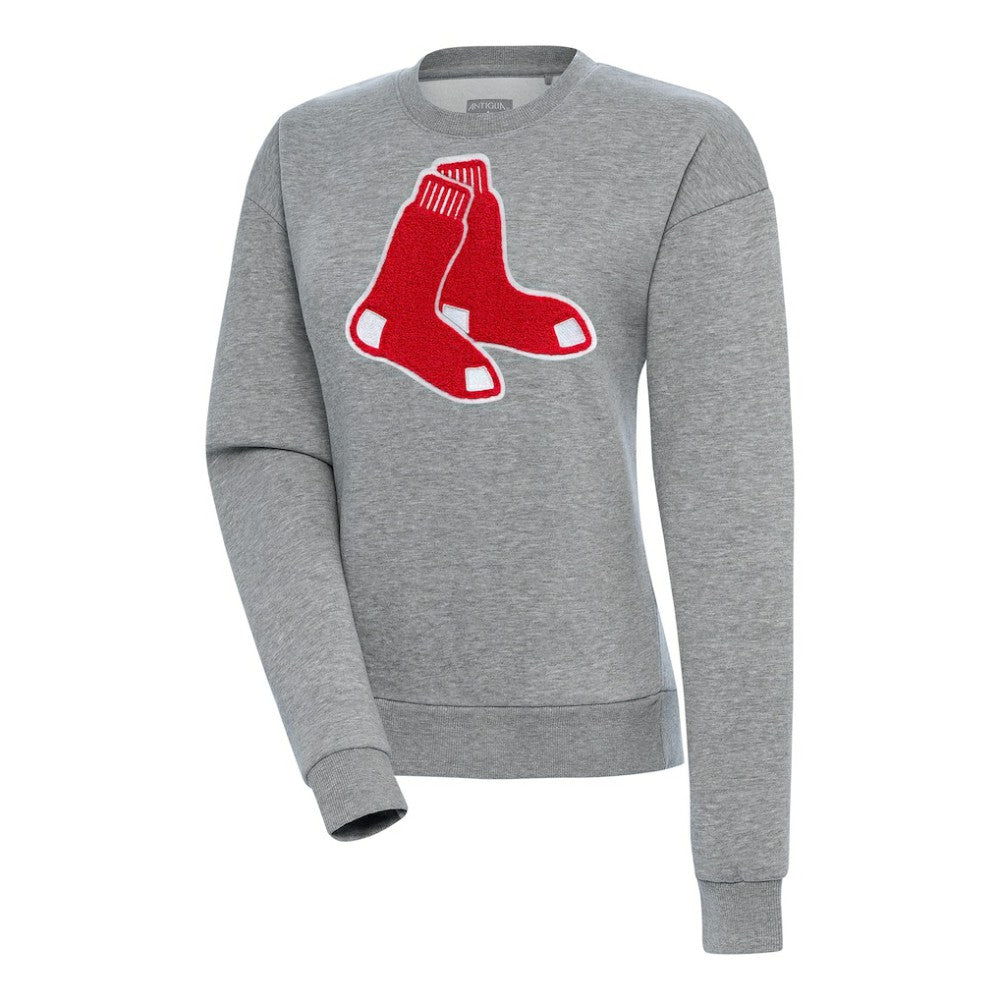 Boston Red Sox Antigua Women's Victory Chenille Pullover Sweatshirt - MLB
