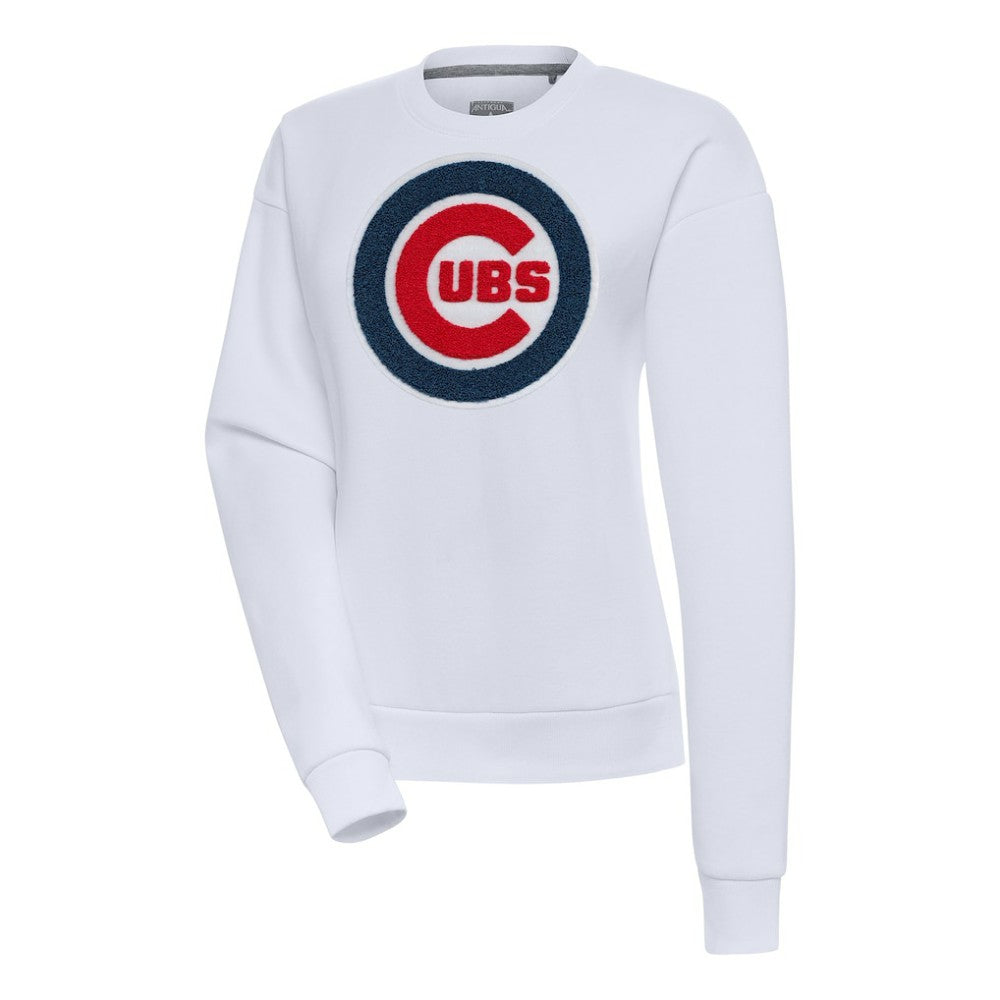 Chicago Cubs Antigua Women's Victory Chenille Pullover Sweatshirt - MLB