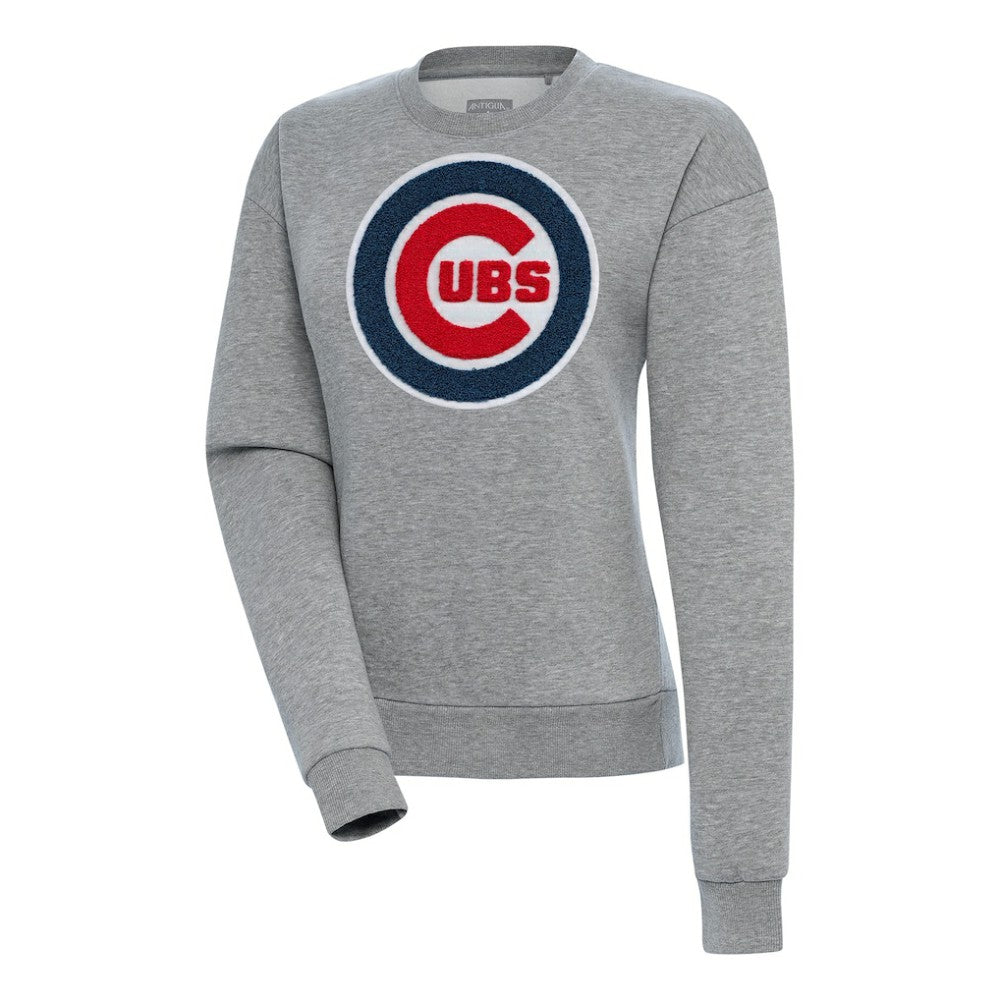 Chicago Cubs Antigua Women's Victory Chenille Pullover Sweatshirt - MLB