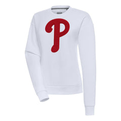 Philadelphia Phillies Antigua Women's Victory Chenille Pullover Sweatshirt - MLB