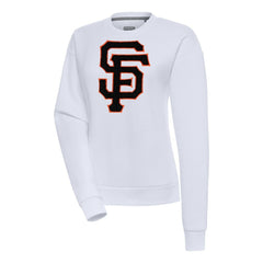 San Francisco Giants Antigua Women's Victory Chenille Pullover Sweatshirt - MLB
