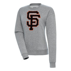 San Francisco Giants Antigua Women's Victory Chenille Pullover Sweatshirt - MLB