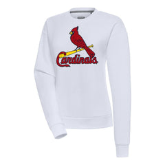 St. Louis Cardinals Antigua Women's Victory Chenille Pullover Sweatshirt - MLB
