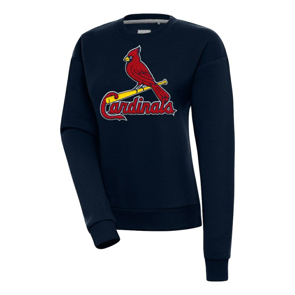 St. Louis Cardinals Antigua Women's Victory Chenille Pullover Sweatshirt - MLB