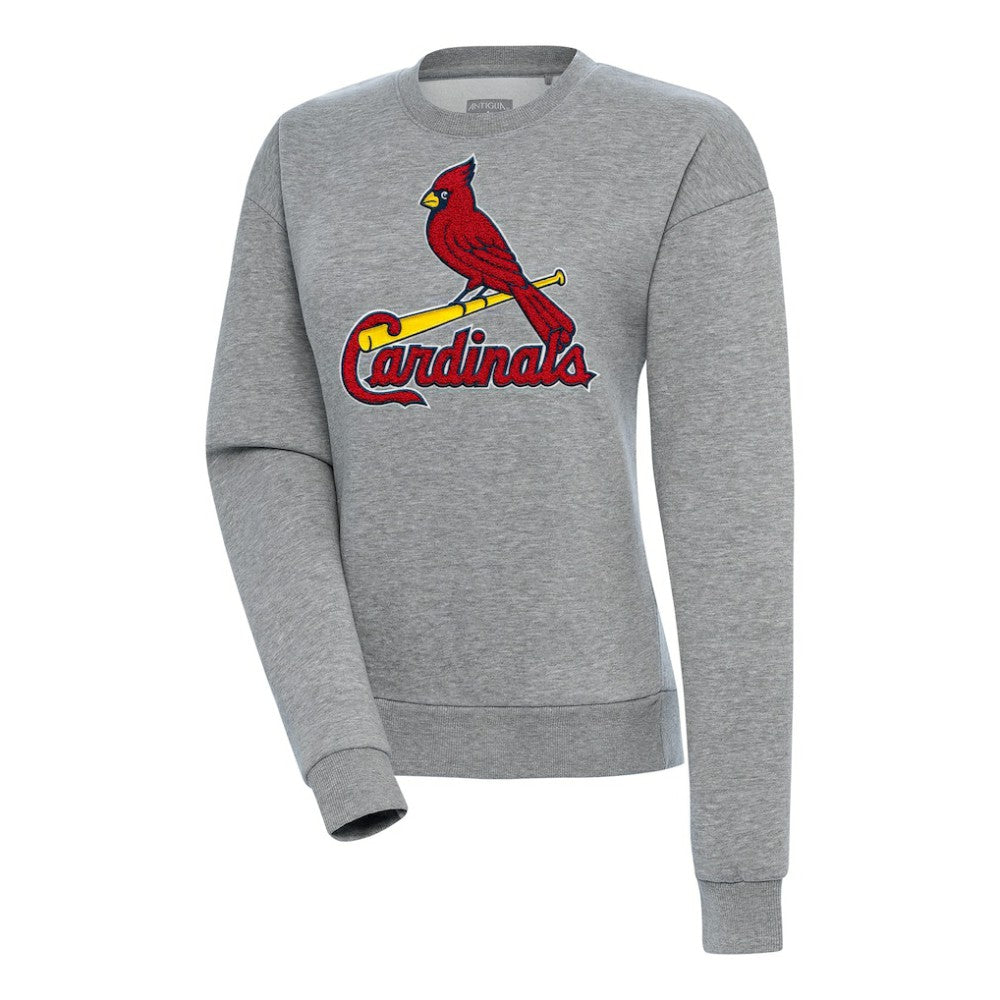 St. Louis Cardinals Antigua Women's Victory Chenille Pullover Sweatshirt - MLB