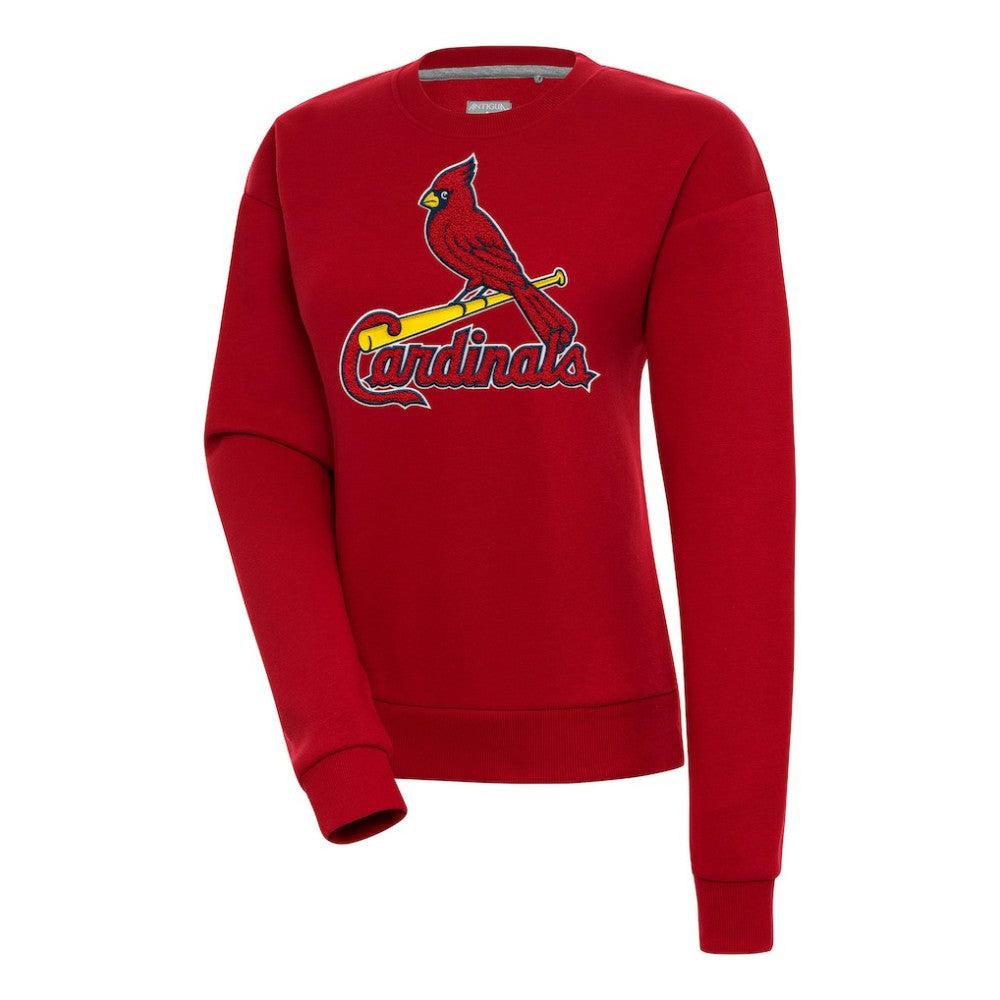 St. Louis Cardinals Antigua Women's Victory Chenille Pullover Sweatshirt - MLB
