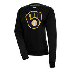 Milwaukee Brewers Antigua Women's Victory Chenille Pullover Sweatshirt - MLB
