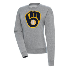 Milwaukee Brewers Antigua Women's Victory Chenille Pullover Sweatshirt - MLB