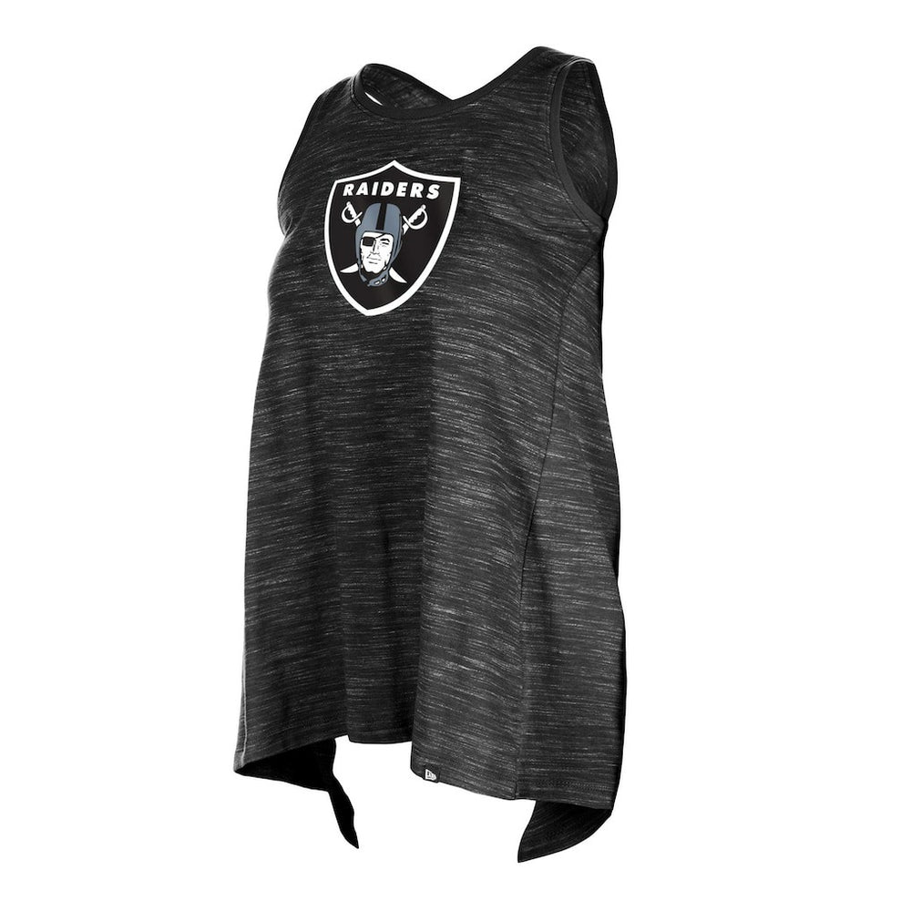 Las Vegas Raiders New Era Women's Plus Size Space Dye Active Tank Top Black | NFL