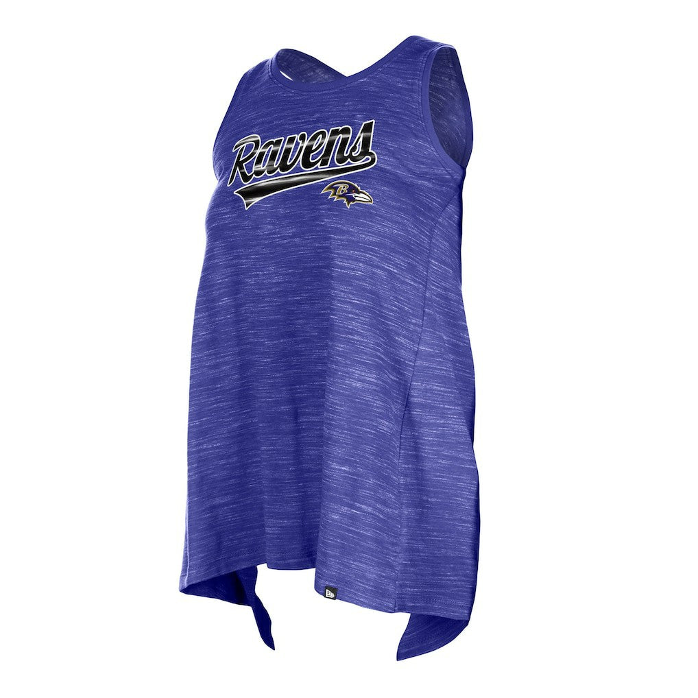 Baltimore Ravens New Era Women's Space Dye Active Tank Top Purple | NFL