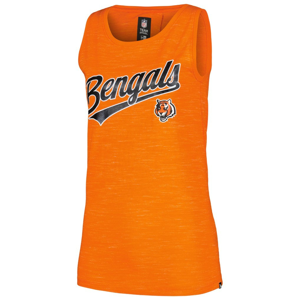 Cincinnati Bengals New Era Women's Space Dye Active Tank Top Orange | NFL