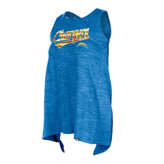 Los Angeles Chargers New Era Women's Space Dye Active Tank Top Powder Blue | NFL