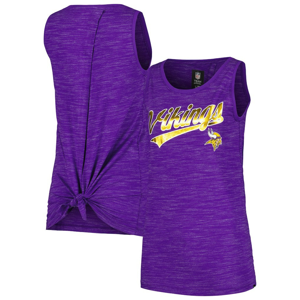 Minnesota Vikings New Era Women's Space Dye Active Tank Top Purple | NFL