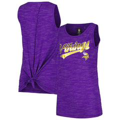 Minnesota Vikings New Era Women's Space Dye Active Tank Top Purple | NFL