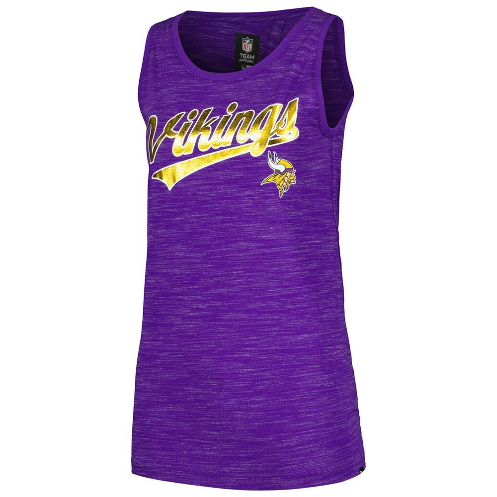 Minnesota Vikings New Era Women's Space Dye Active Tank Top Purple | NFL