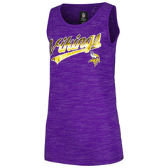 Minnesota Vikings New Era Women's Space Dye Active Tank Top Purple | NFL