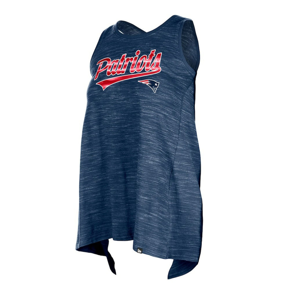 New England Patriots New Era Women's Space Dye Active Tank Top Navy | NFL