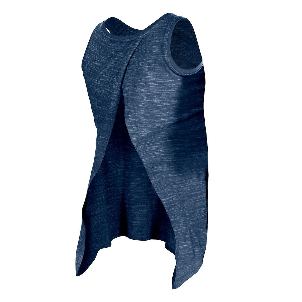 New England Patriots New Era Women's Space Dye Active Tank Top Navy | NFL