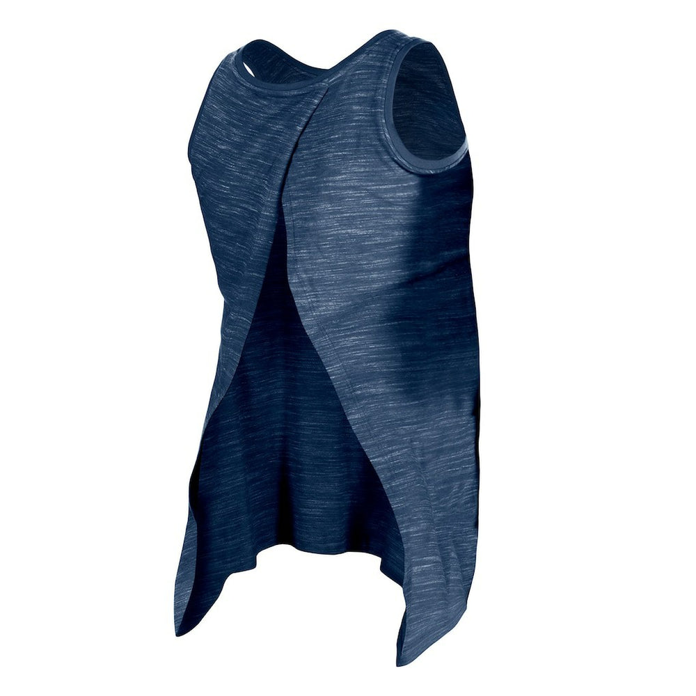 New England Patriots New Era Women's Space Dye Active Tank Top Navy | NFL