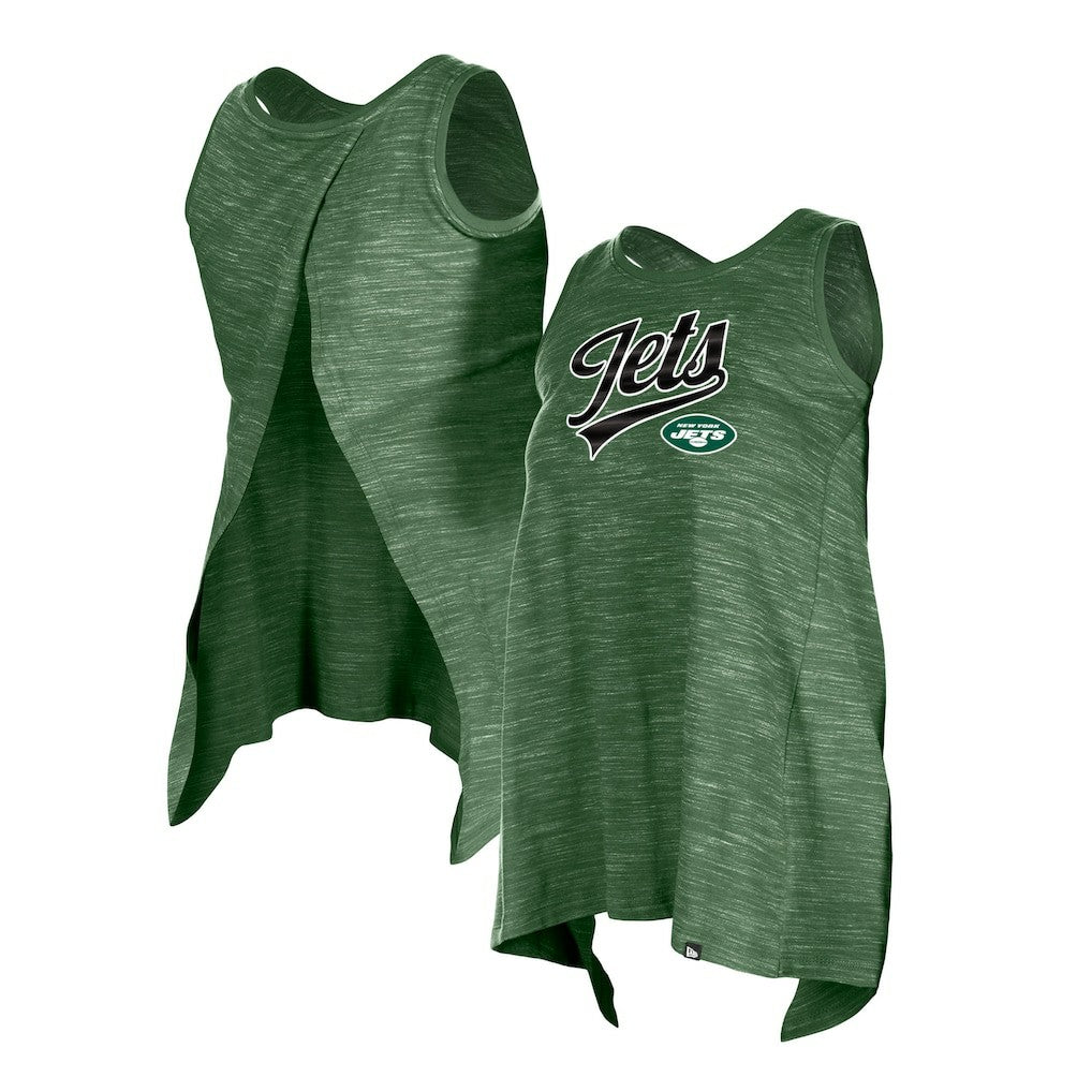 New York Jets New Era Women's Space Dye Active Tank Top Green | NFL