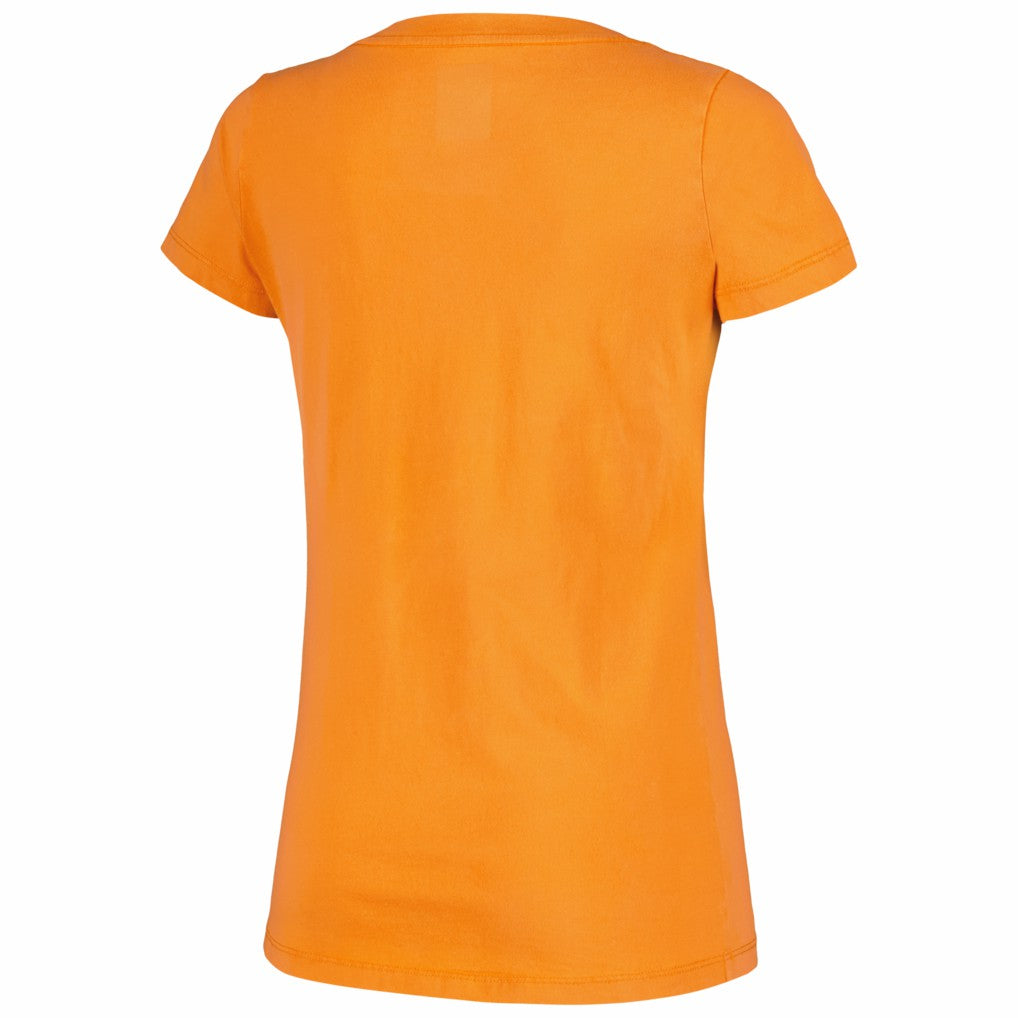 Cincinnati Bengals New Era Women's Enzyme Wash Low V-Neck T-Shirt Orange | NFL