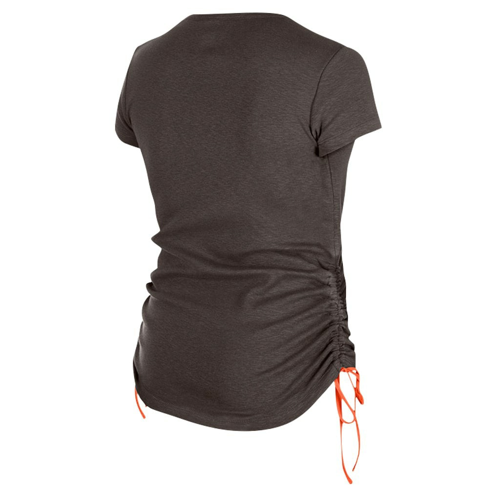 Cleveland Browns New Era Women's Ruched Side T-Shirt Brown | NFL