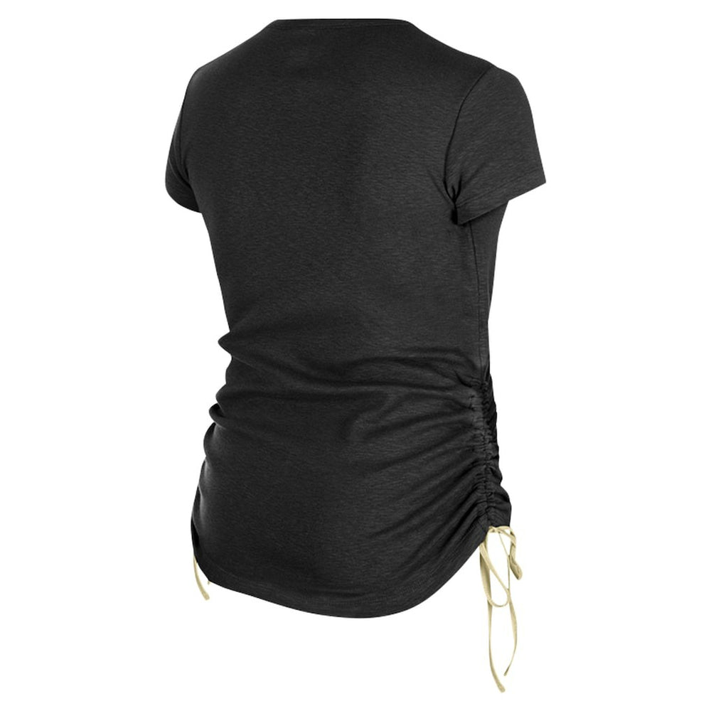 New Orleans Saints New Era Women's Ruched Side T-Shirt Black | NFL
