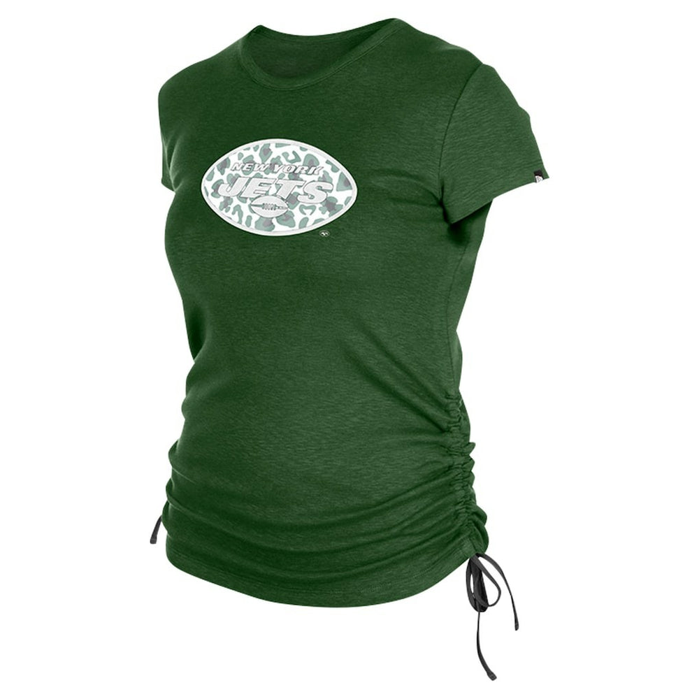 New York Jets New Era Women's Ruched Side T-Shirt Green | NFL