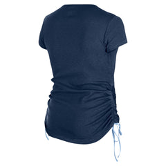 Tennessee Titans New Era Women's Ruched Side T-Shirt Navy | NFL