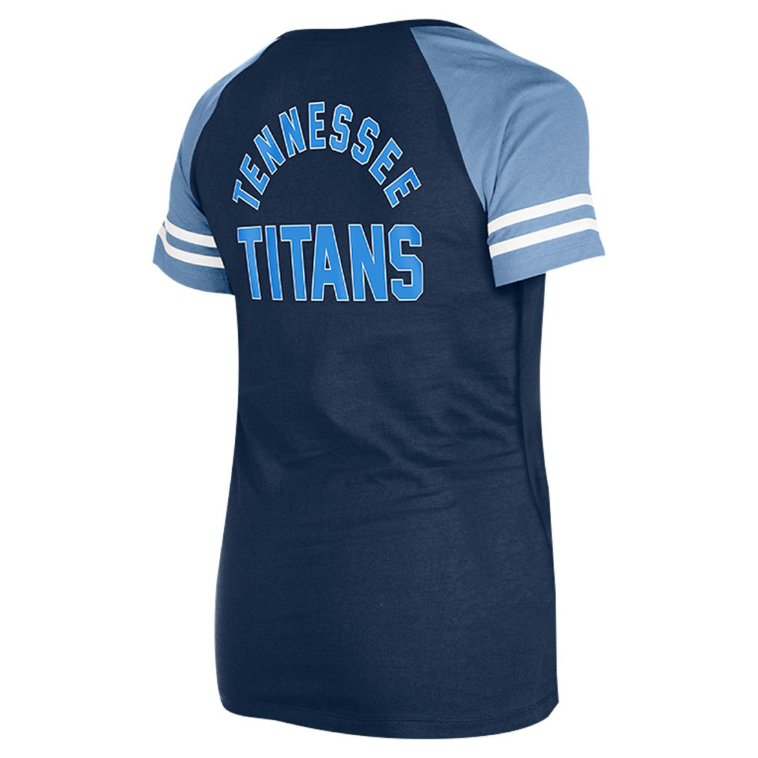 Tennessee Titans New Era Women's Lace-Up Raglan T-Shirt Navy | NFL