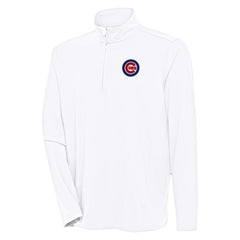 Chicago Cubs Antigua Hunk Quarter-Zip Pullover Top - MLB