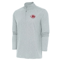 Cincinnati Reds Antigua Hunk Quarter-Zip Pullover Top - MLB