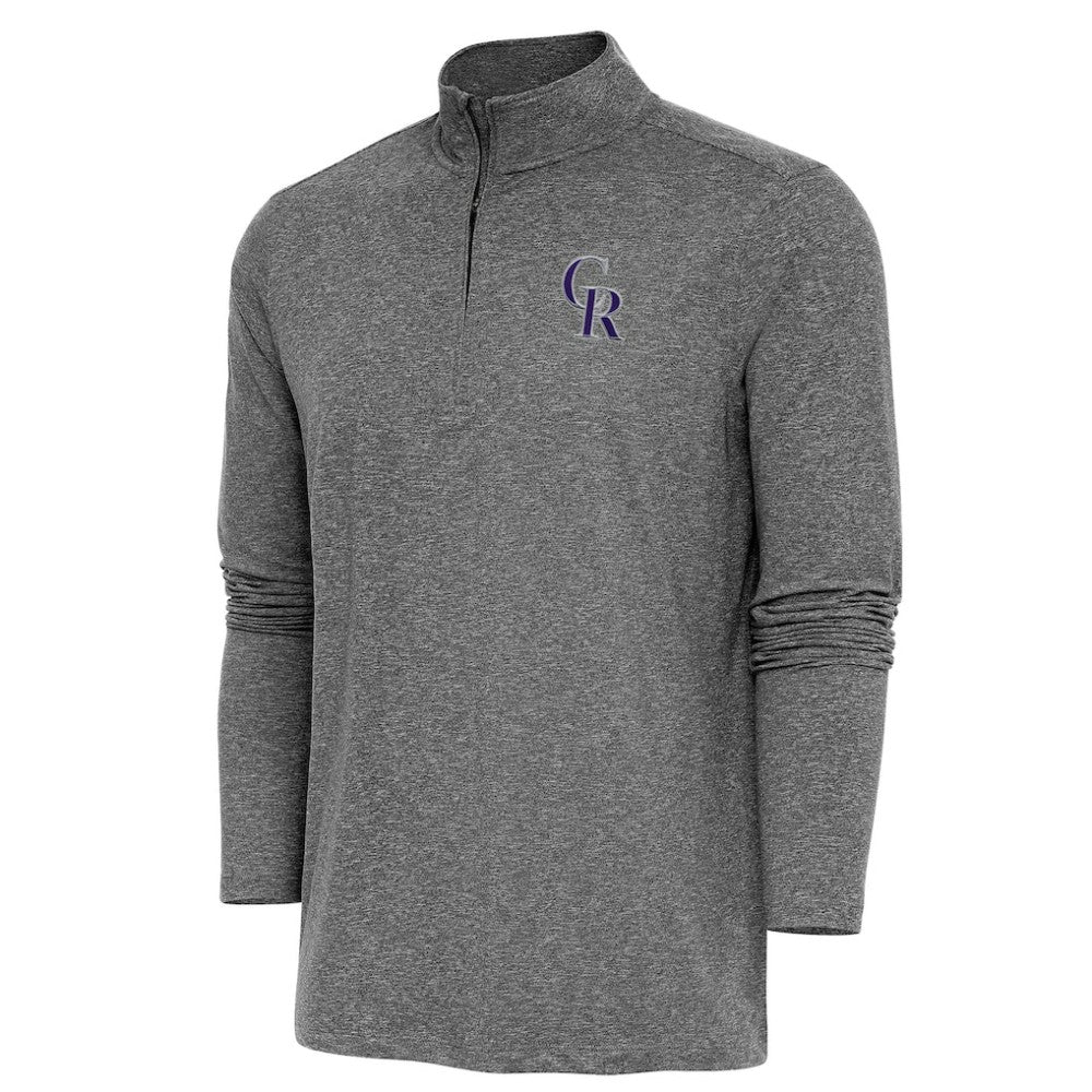 Colorado Rockies Antigua Hunk Quarter-Zip Pullover Top - MLB