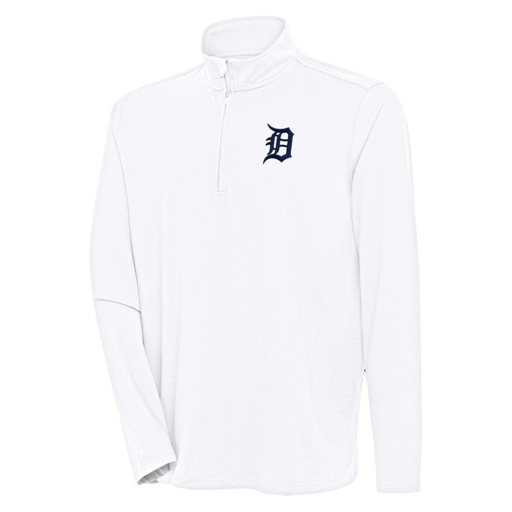 Detroit Tigers Antigua Hunk Quarter-Zip Pullover Top - MLB