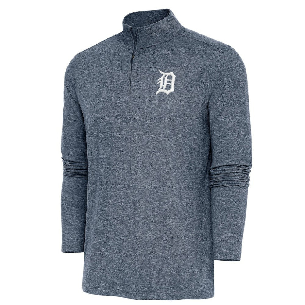 Detroit Tigers Antigua Hunk Quarter-Zip Pullover Top - MLB