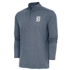 Detroit Tigers Antigua Hunk Quarter-Zip Pullover Top - MLB