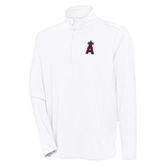 Los Angeles Angels Antigua Hunk Quarter-Zip Pullover Top - MLB