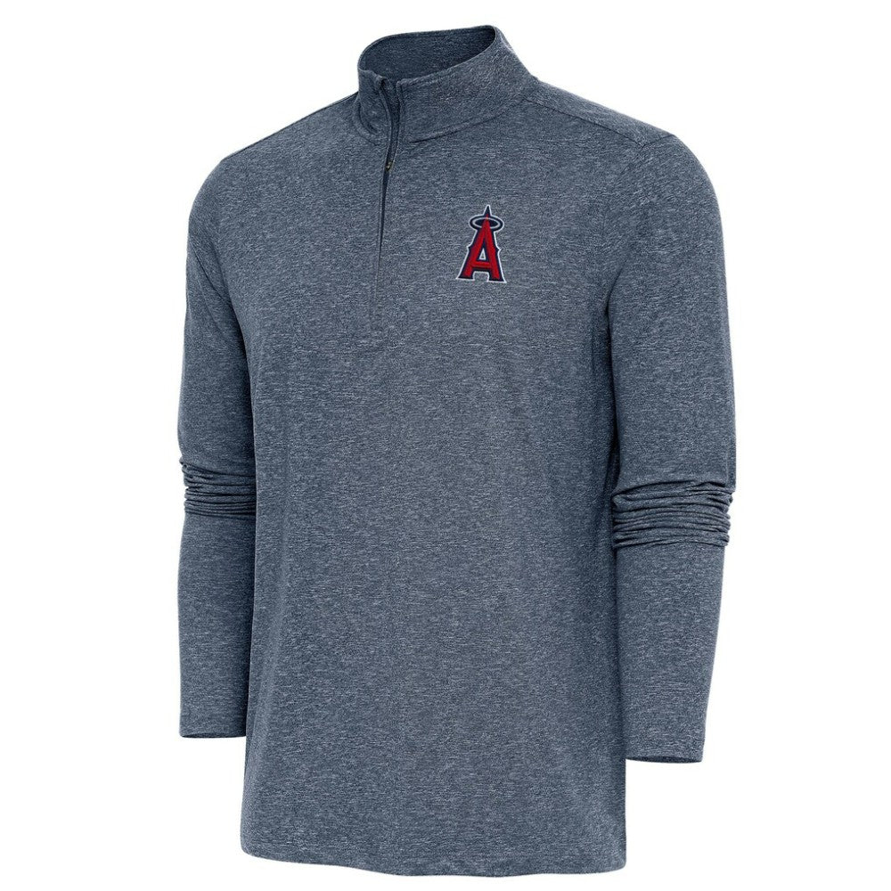 Los Angeles Angels Antigua Hunk Quarter-Zip Pullover Top - MLB