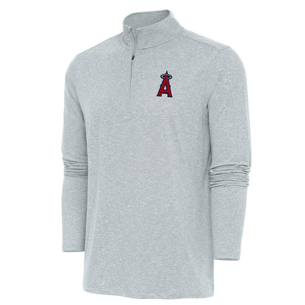 Los Angeles Angels Antigua Hunk Quarter-Zip Pullover Top - MLB