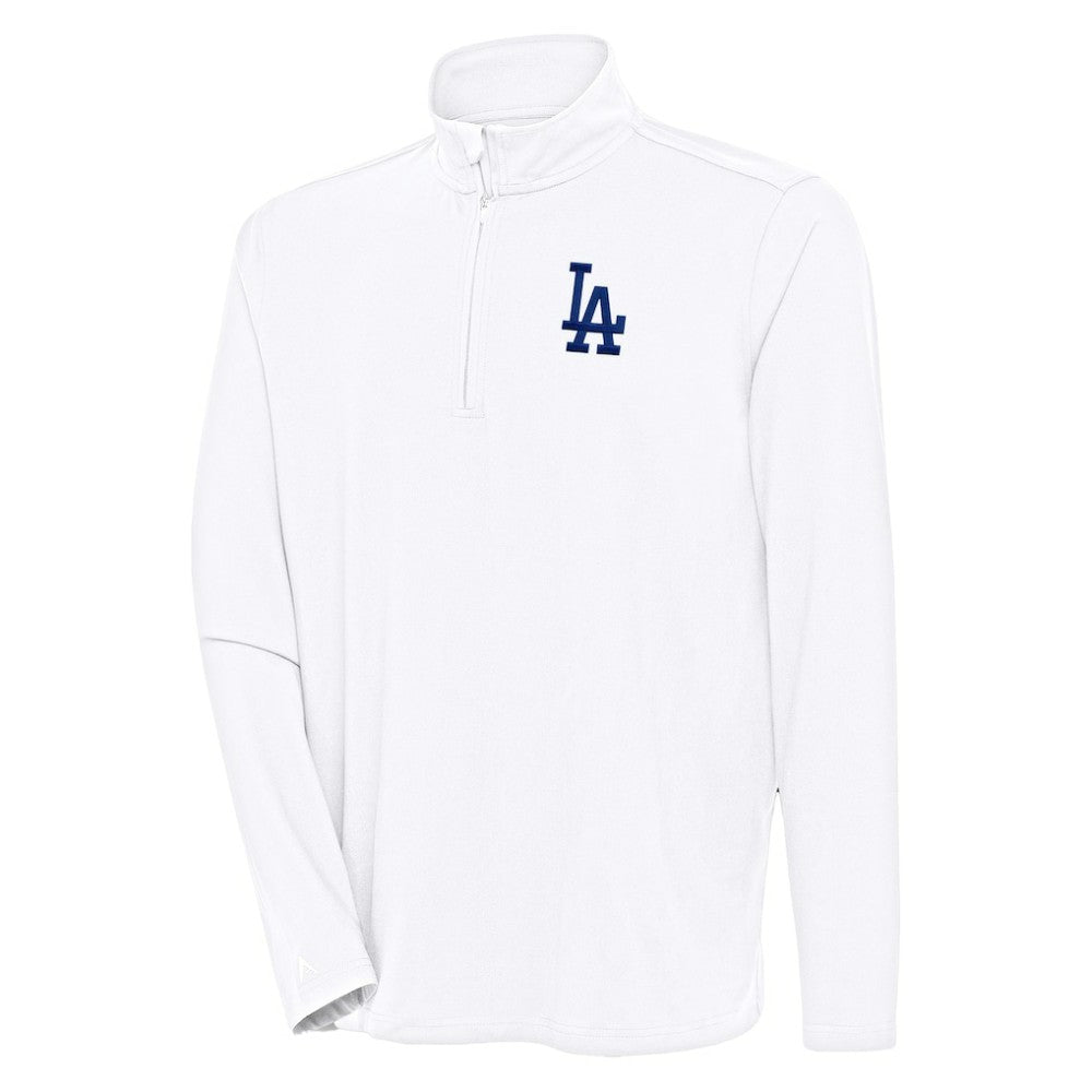 Los Angeles Dodgers Antigua Hunk Quarter-Zip Pullover Top - MLB