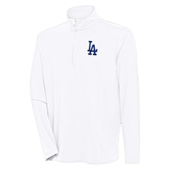 Los Angeles Dodgers Antigua Hunk Quarter-Zip Pullover Top - MLB
