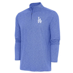 Los Angeles Dodgers Antigua Hunk Quarter-Zip Pullover Top - MLB