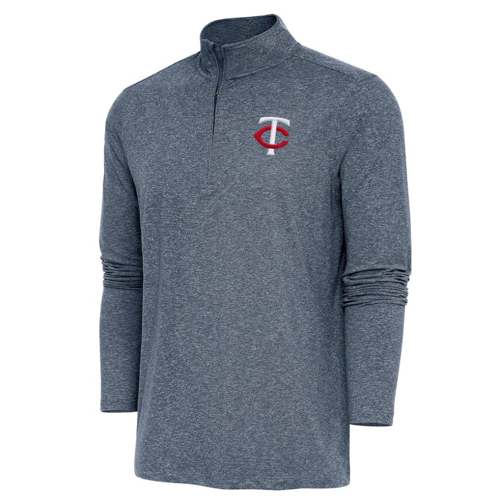 Minnesota Twins Antigua Hunk Quarter-Zip Pullover Top - MLB