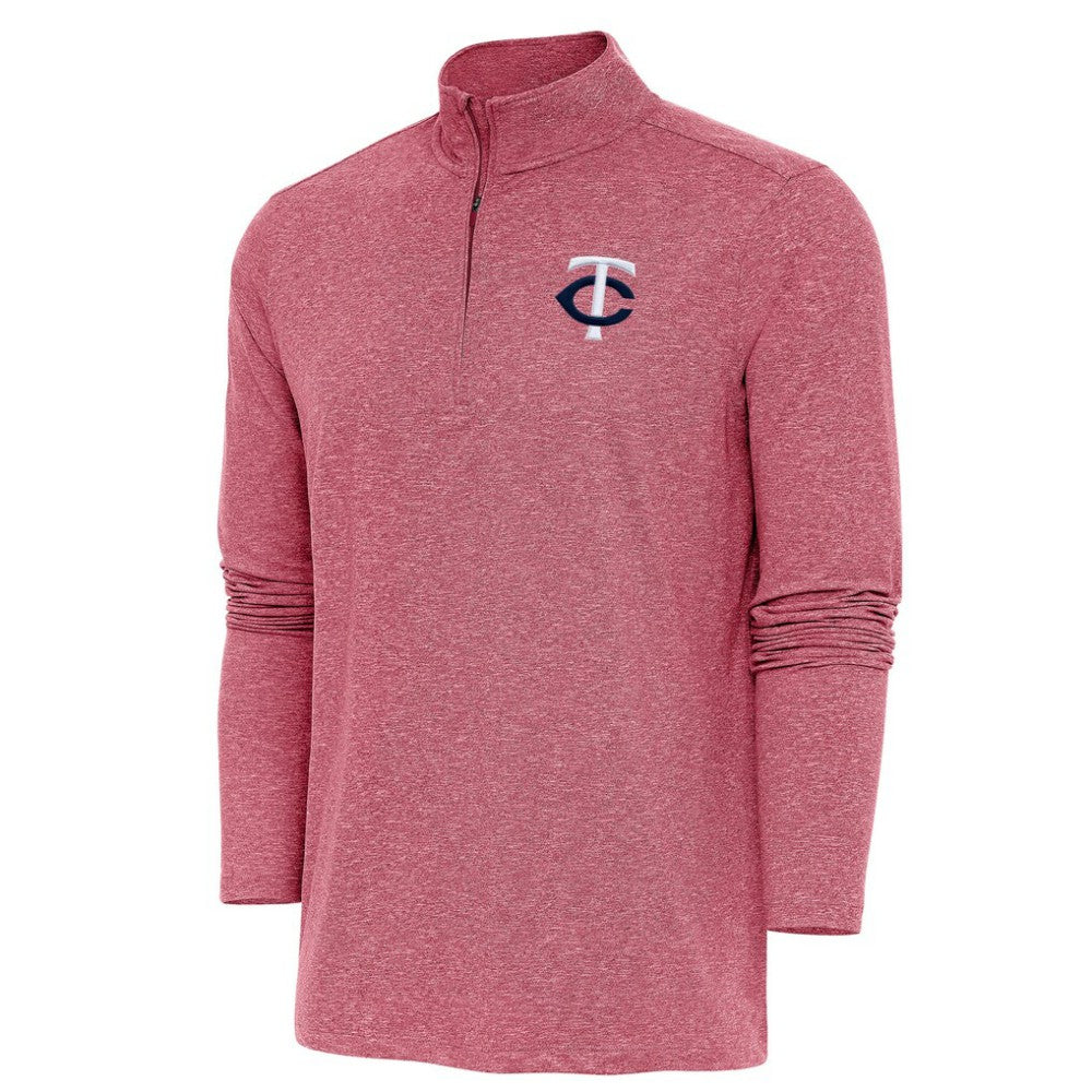 Minnesota Twins Antigua Hunk Quarter-Zip Pullover Top - MLB