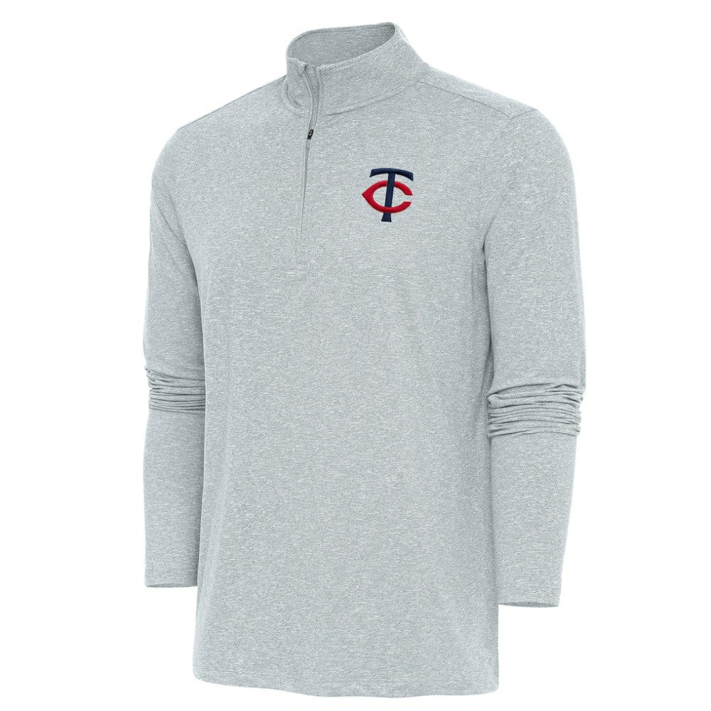 Minnesota Twins Antigua Hunk Quarter-Zip Pullover Top - MLB