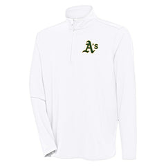 Athletics Antigua Hunk Quarter-Zip Pullover Top - MLB